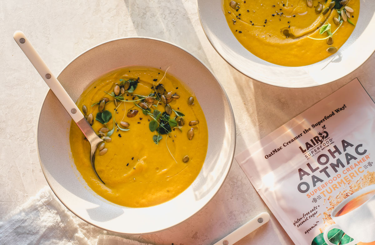 Curried Cauliflower and Butternut Squash Soup Recipe