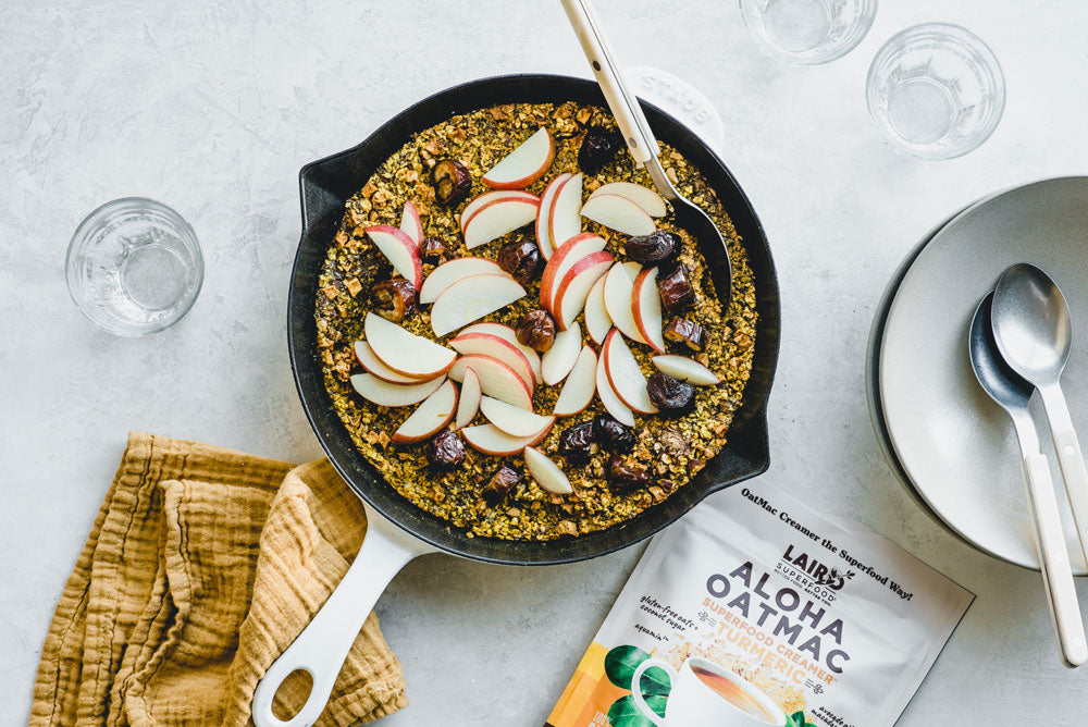 Baked Oats with Turmeric OatMac Creamer