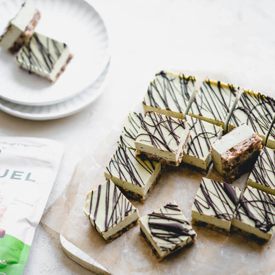 Raw Cranberry Matcha "Cheesecake" Bars Recipe