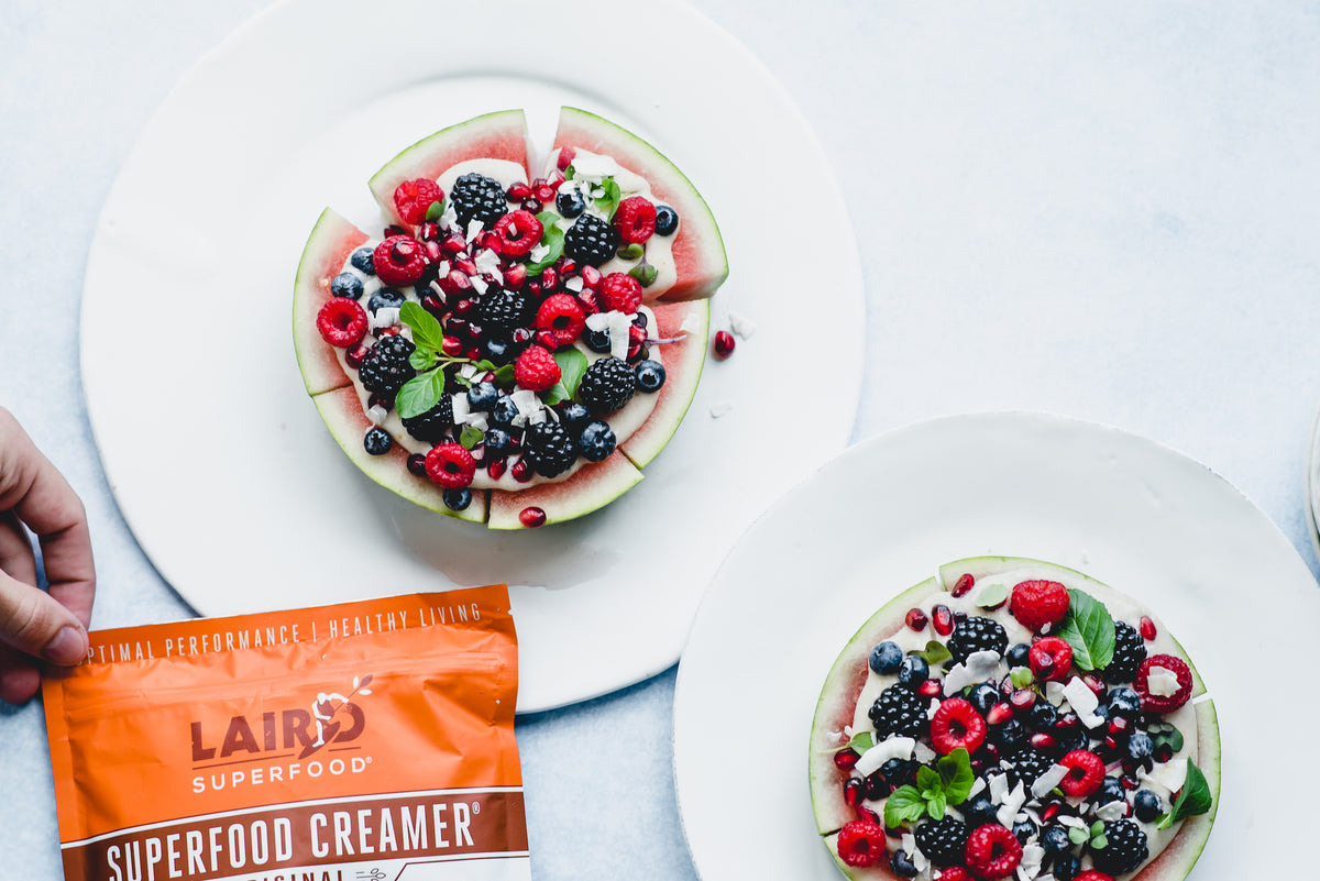 Watermelon Pizza with Original Superfood Creamer Recipe