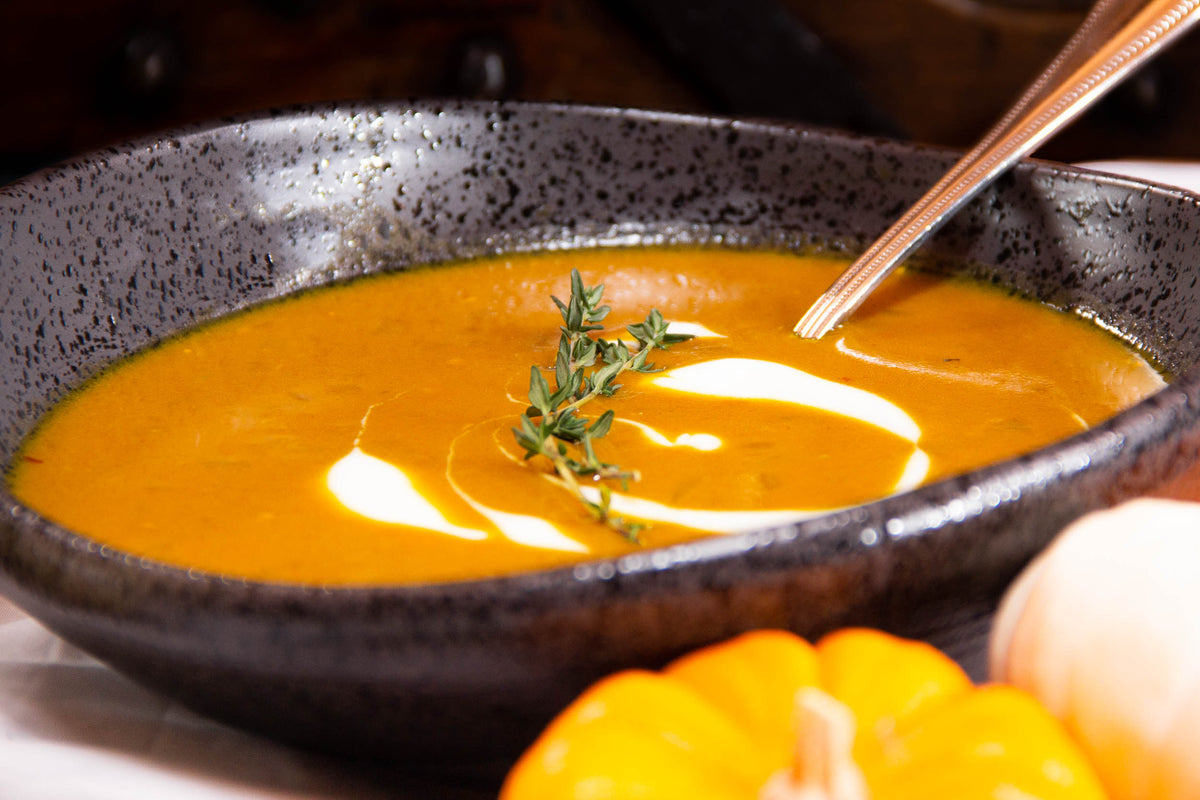 Superfood pumpkin spice curry soup recipe