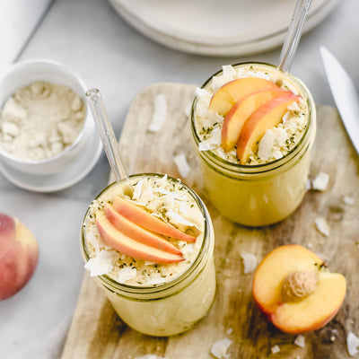 Protein Smoothie with Ginger and Peaches