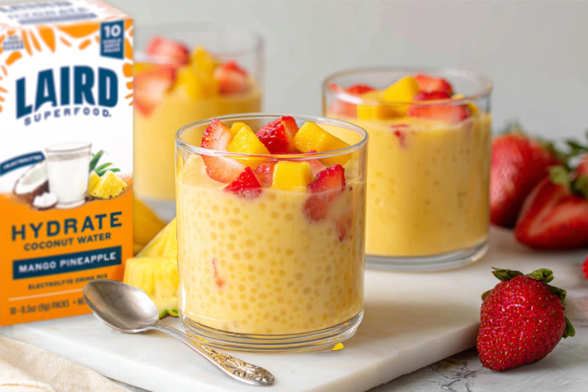 Mango Pineapple Strawberry Tapioca Pudding