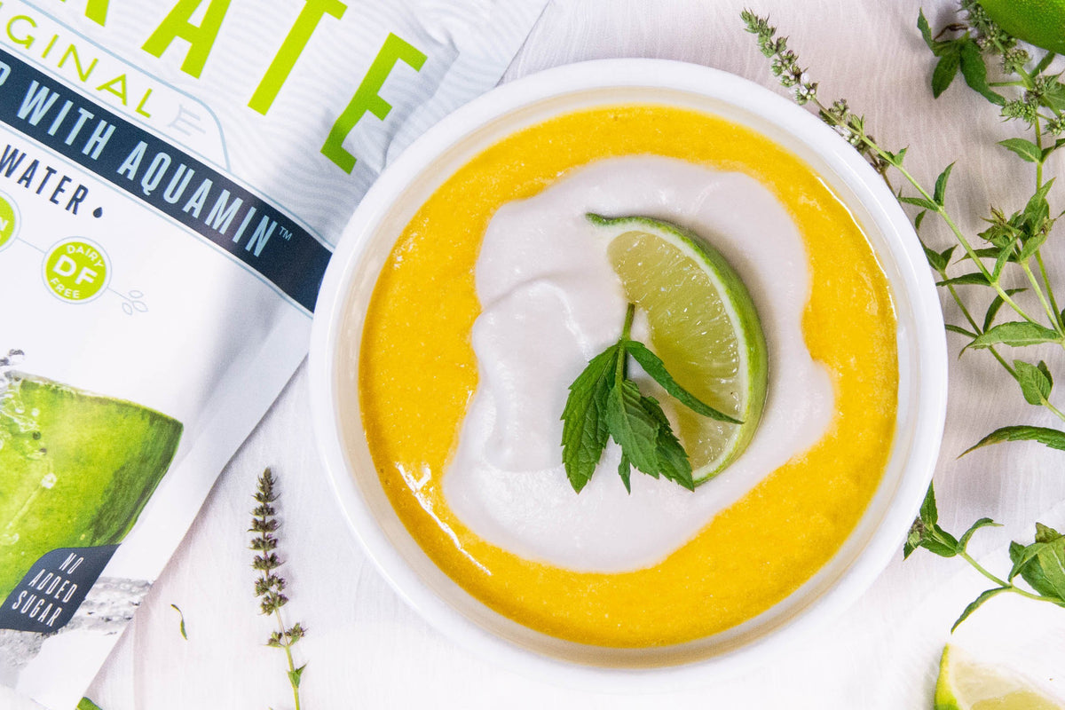 Plant based mango pineapple mousse recipe