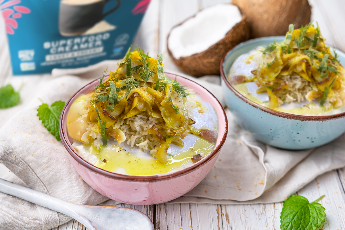 Fluffy Sweet & Creamy with Adaptogens Coconut Rice