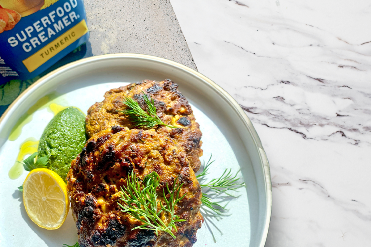 Turmeric Rockin Lamb Burgers
