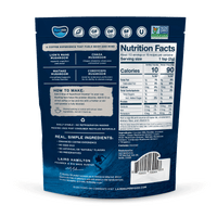 Laird Superfood sweet and creamy superfood creamer with adaptogens back of package.