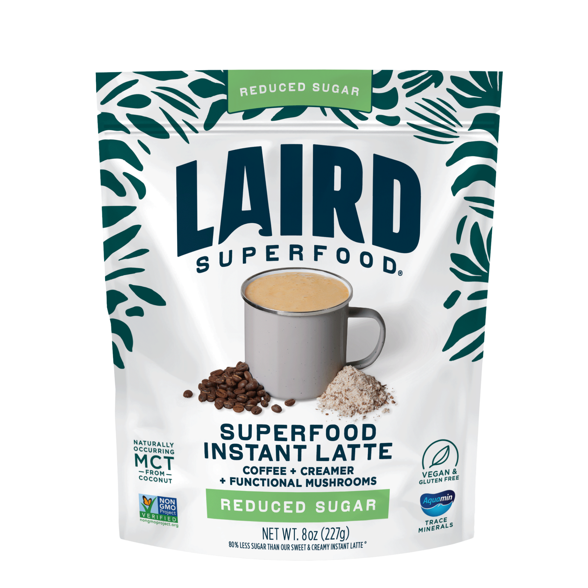 Adapto Latte Decaffe【新品・未開封】 Reduced Sugar with Adaptogens | One-Step Latte | Laird Superfood