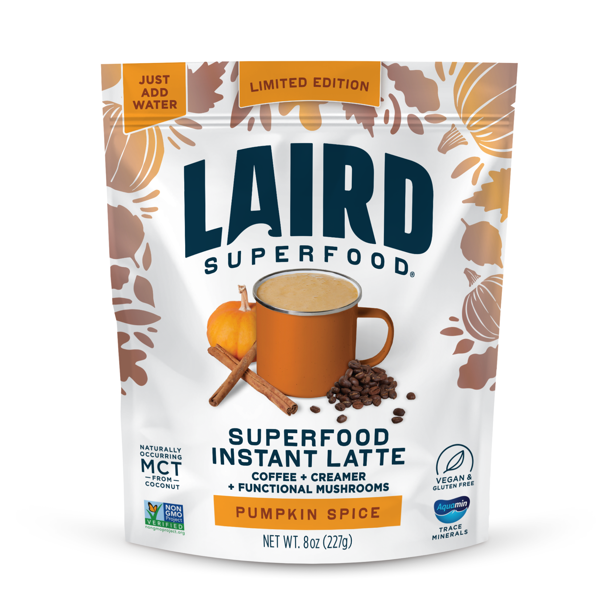 Pumpkin Spice Instant Latte with Adaptogens | Laird Superfood