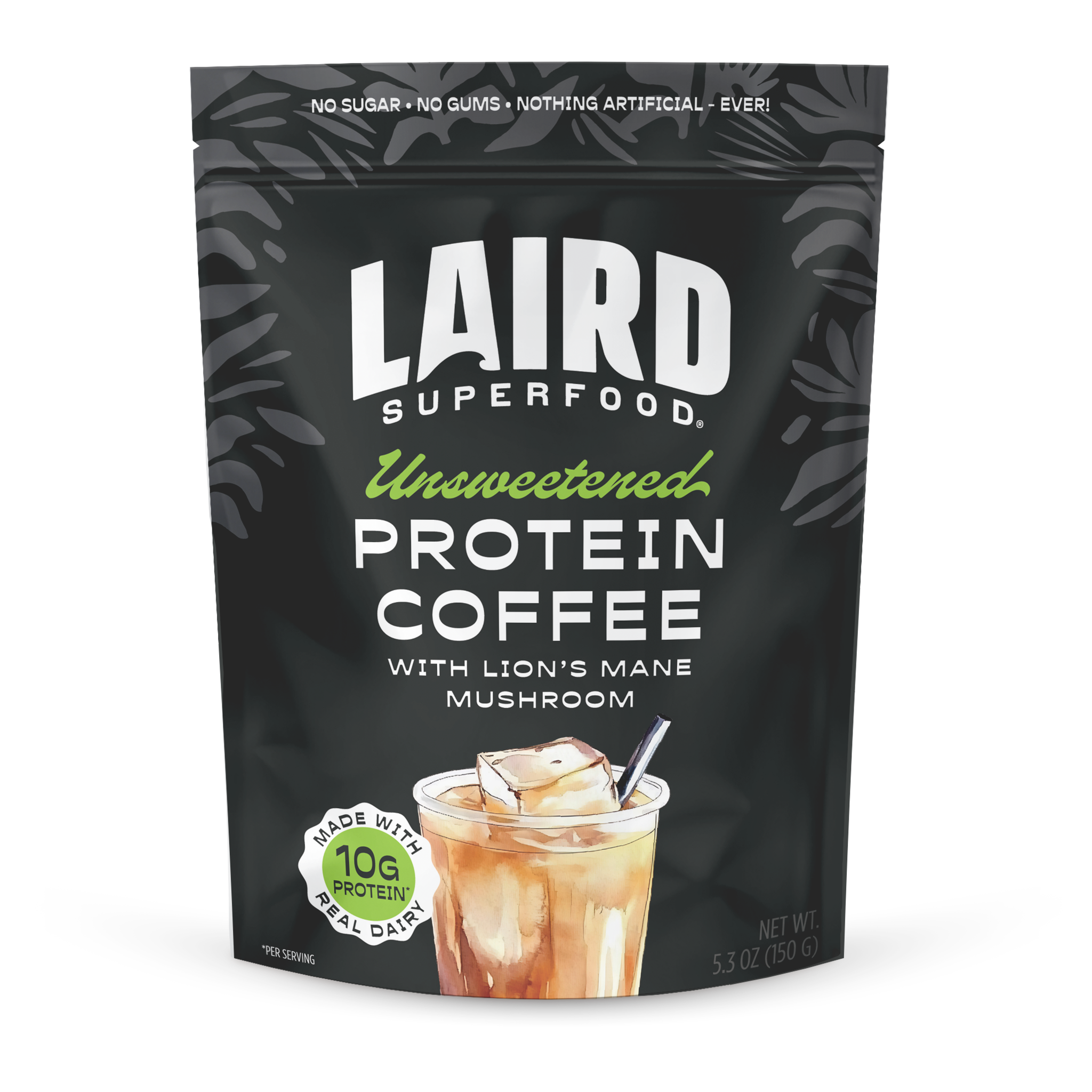 ダイエットフード R qreenbrothers Unsweetened Protein Coffee 5.3oz – Laird Superfood