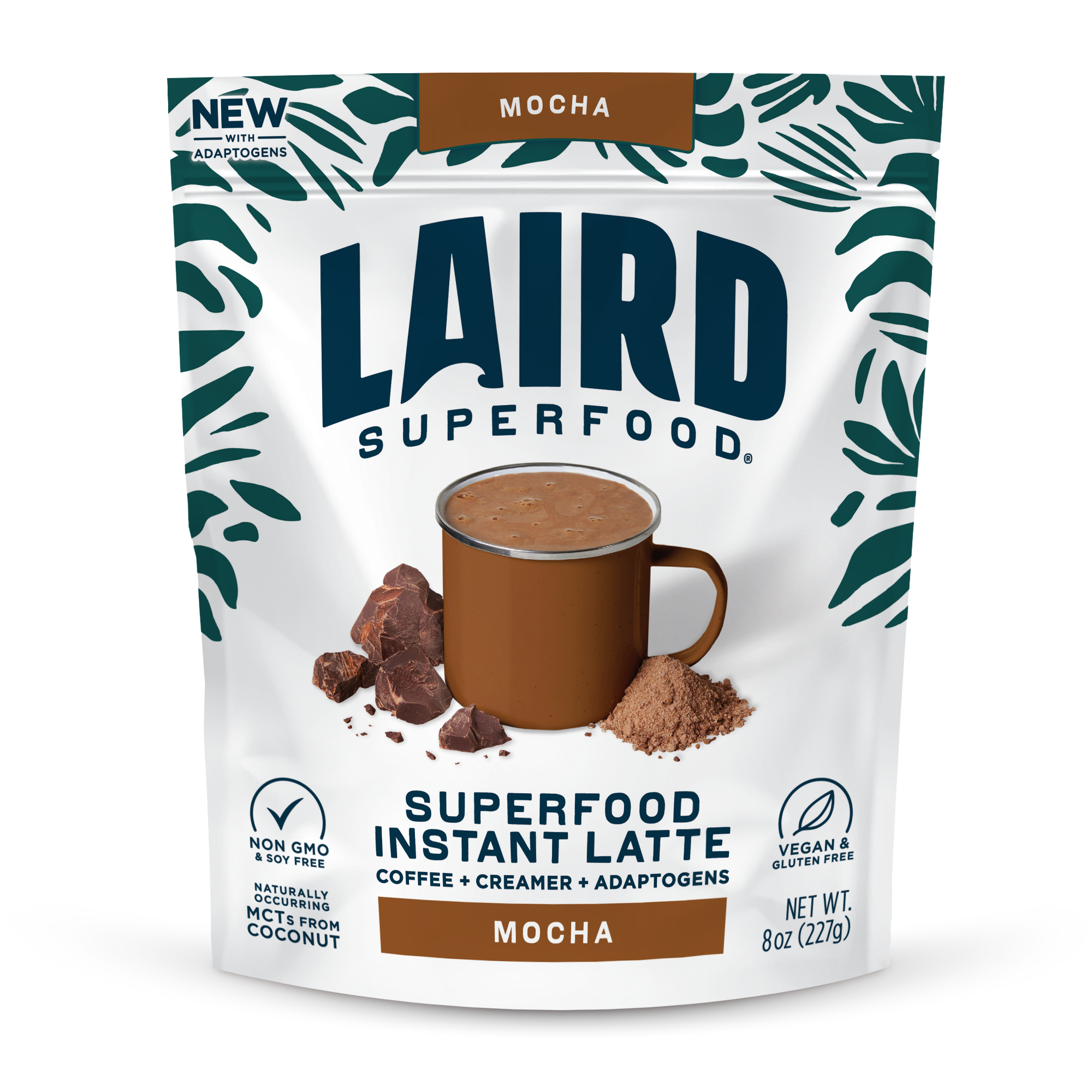 Mocha Instant Latte with Adaptogens | Laird Superfood Mocha Instant Latte with Adaptogens | Laird Superfood