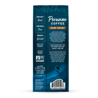 Organic Peruvian Dark Roast Ground Coffee
