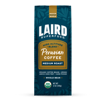 Peruvian Medium Roast Whole Bean Coffee 12 oz