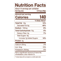 Hot Chocolate with Adaptogens, Nutrition Facts 