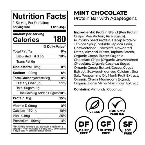 Mint Chocolate Protein Bar