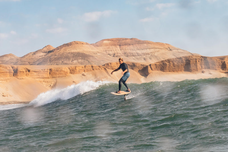 Laird Hamilton surfing in Trujillo, Peru