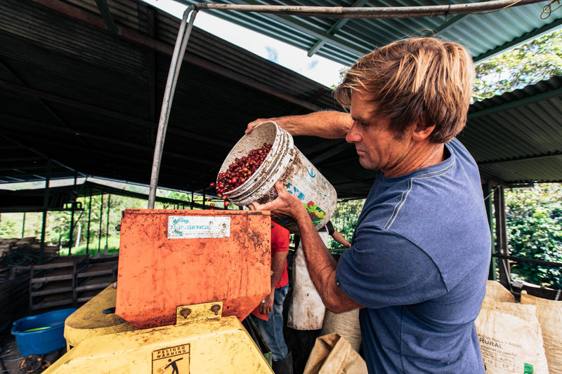 Laird Hamilton at the Peruvian coffee farm