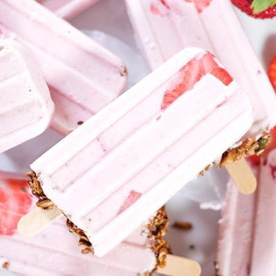 Superfood strawberry popsicle recipe