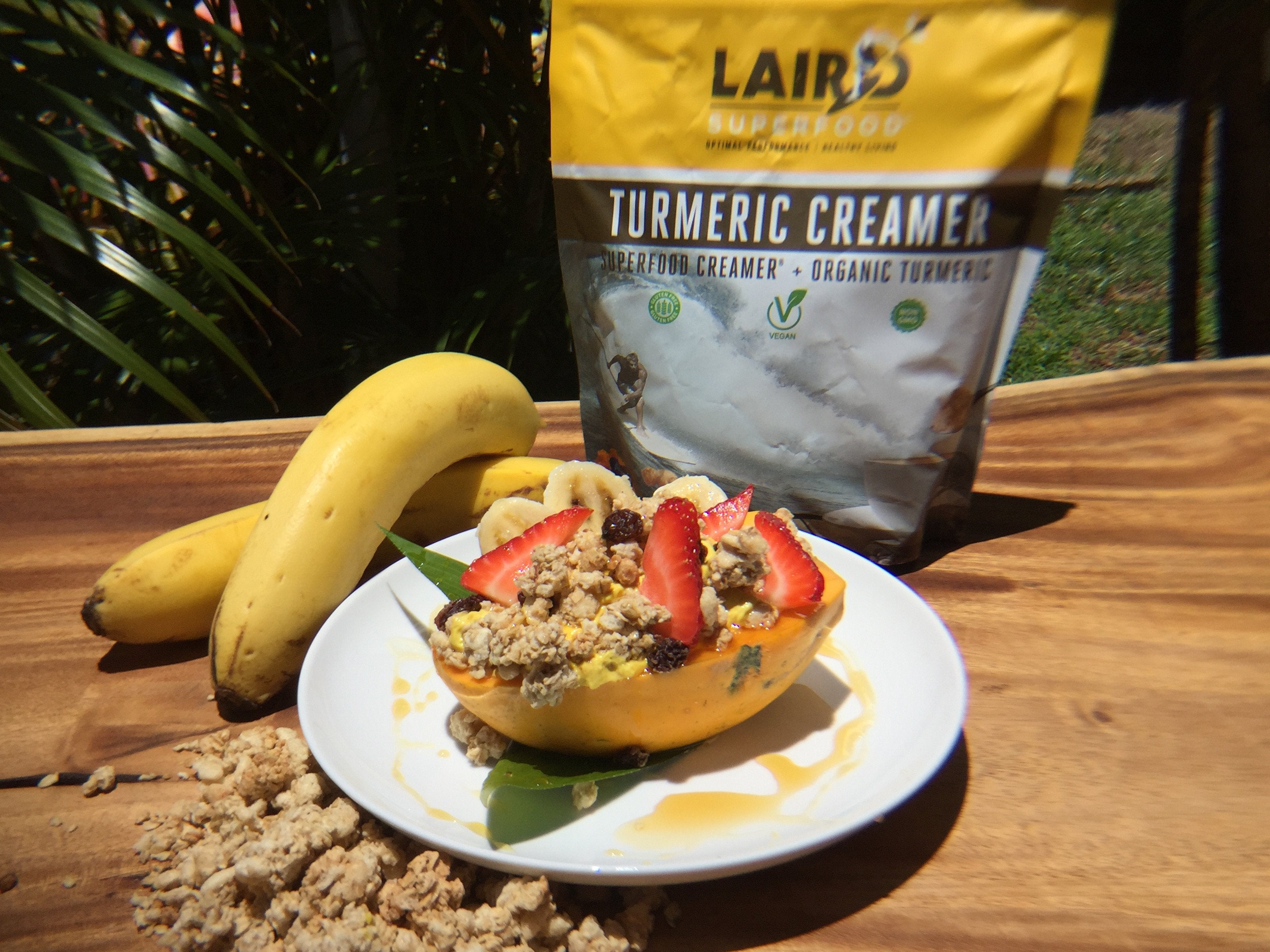 Superfood Turmeric Yogurt Papaya Boat | Laird Superfood, Gluten-Free