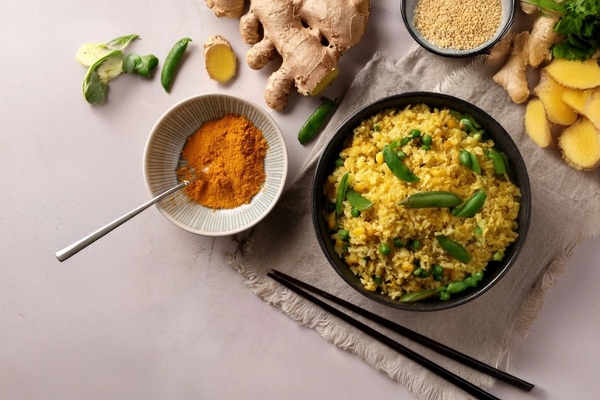 Turmeric Superfood Creamer Cauliflower Fried Rice