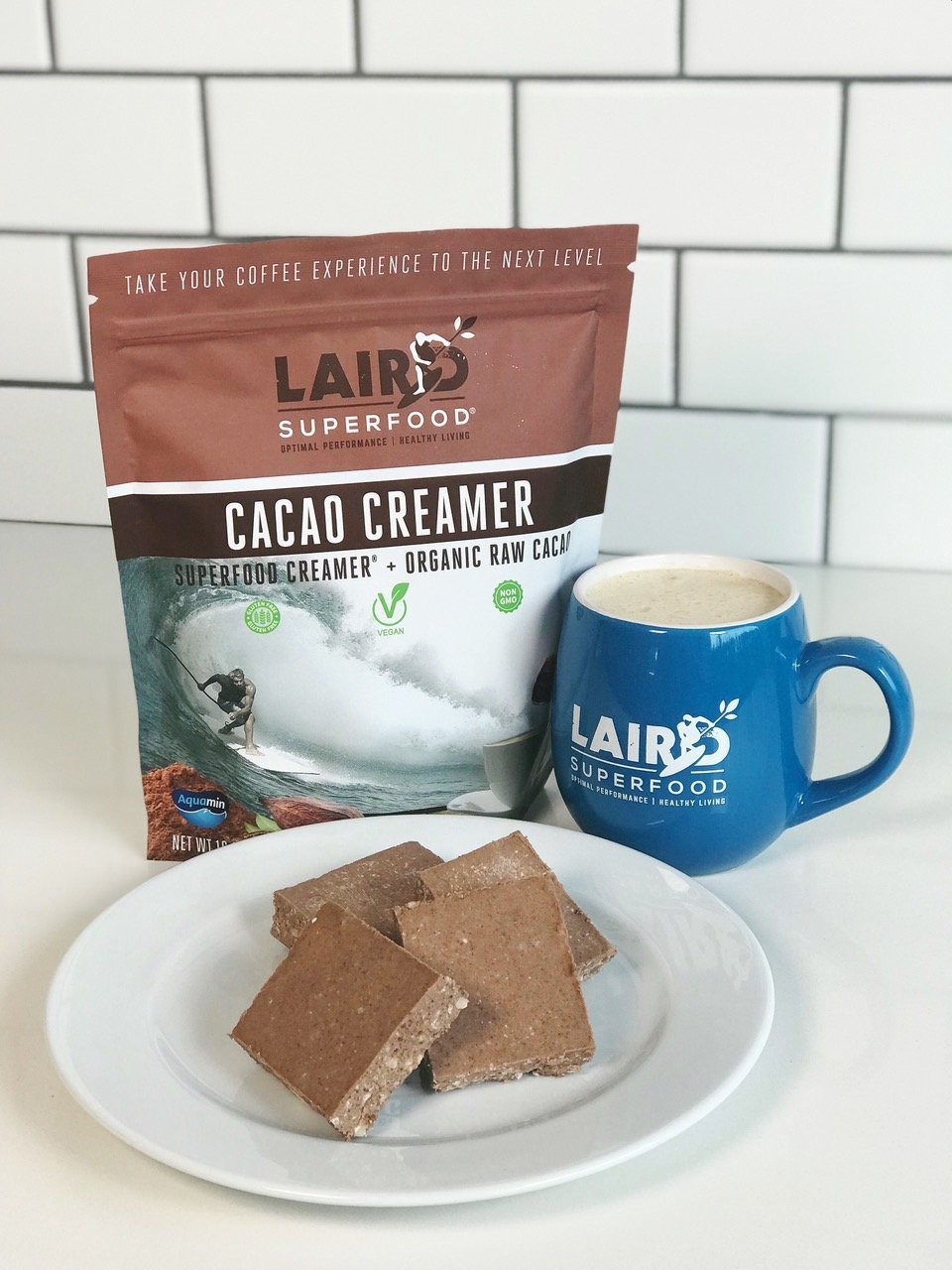 Superfood Cacao Coconut Bars | No-Bake, Laird Superfood, Plant-Based