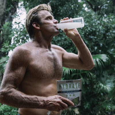 Laird Hamilton and Laird Superfood Hydrate Coconut Water