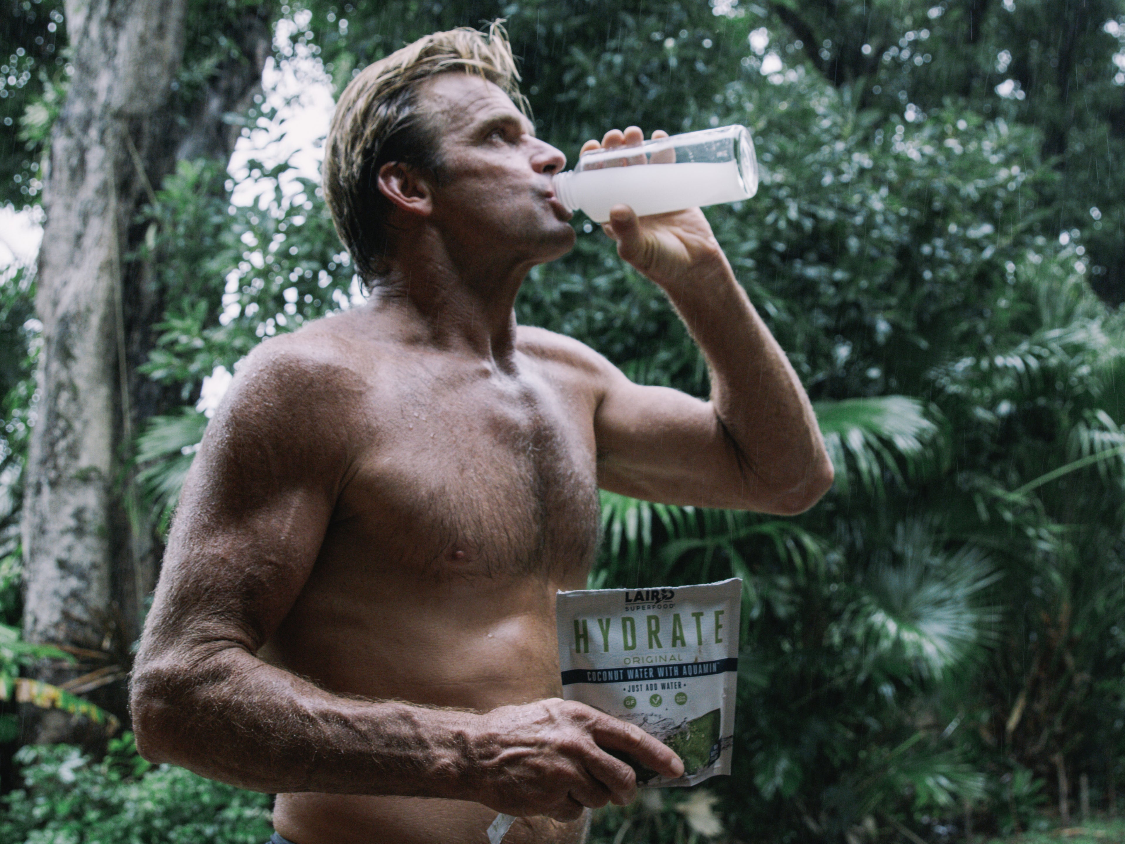 Laird Hamilton and Laird Superfood Hydrate Coconut Water