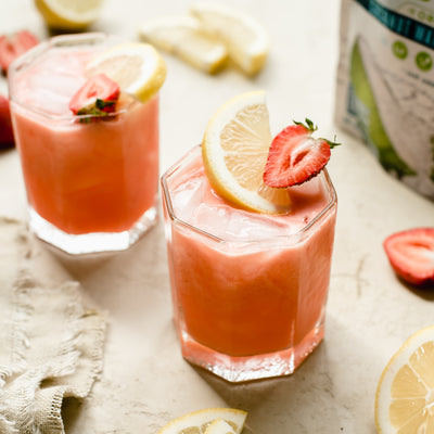 Strawberry Lemonade with Coconut Water