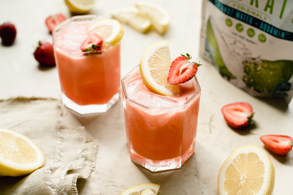 Strawberry Lemonade with Coconut Water