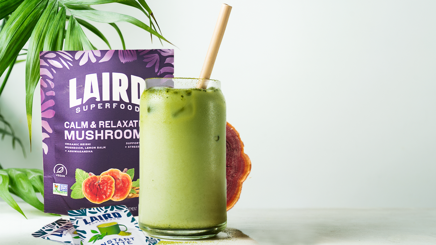 Calm & Relaxation Mushroom Iced Matcha