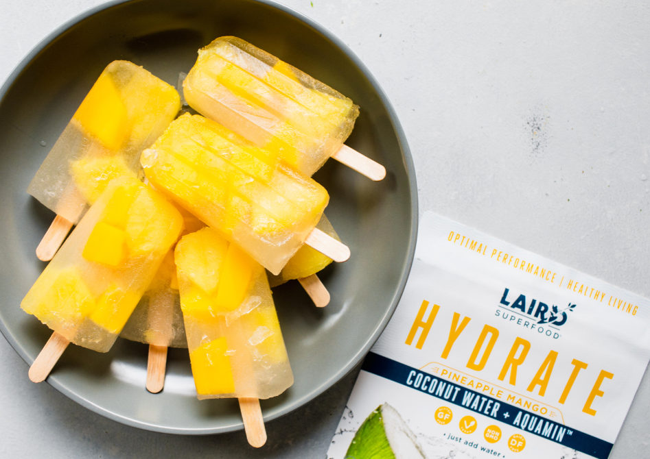 Pineapple Mango Popsicles - Dairy-Free, Laird Superfood, Simple