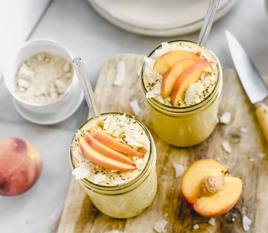 Protein Smoothie with Ginger and Peaches