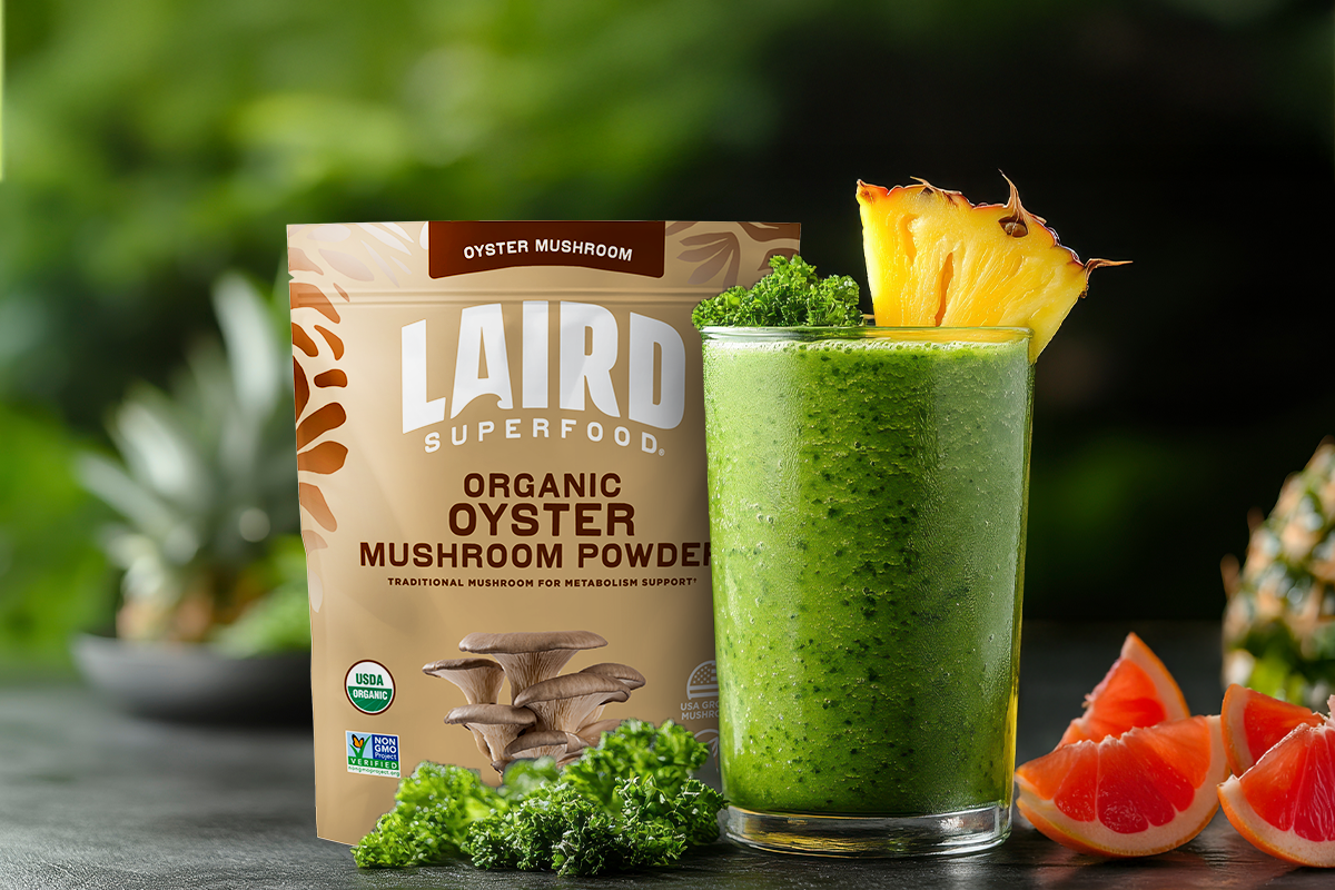 Oyster Mushroom Powder Metabolism Smoothie