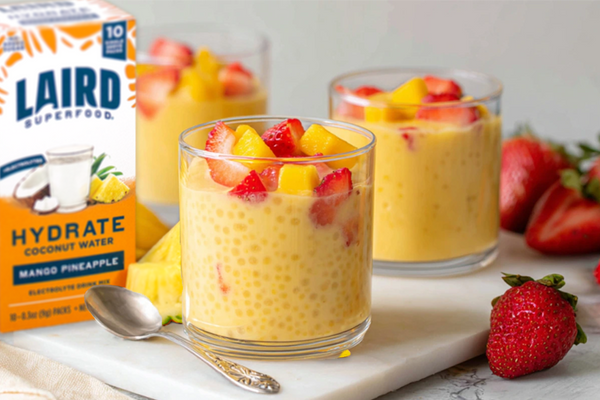 Mango Pineapple Strawberry Tapioca Pudding