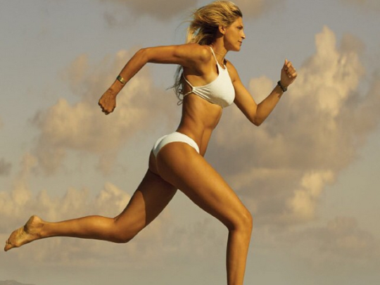 Gabby Reece running