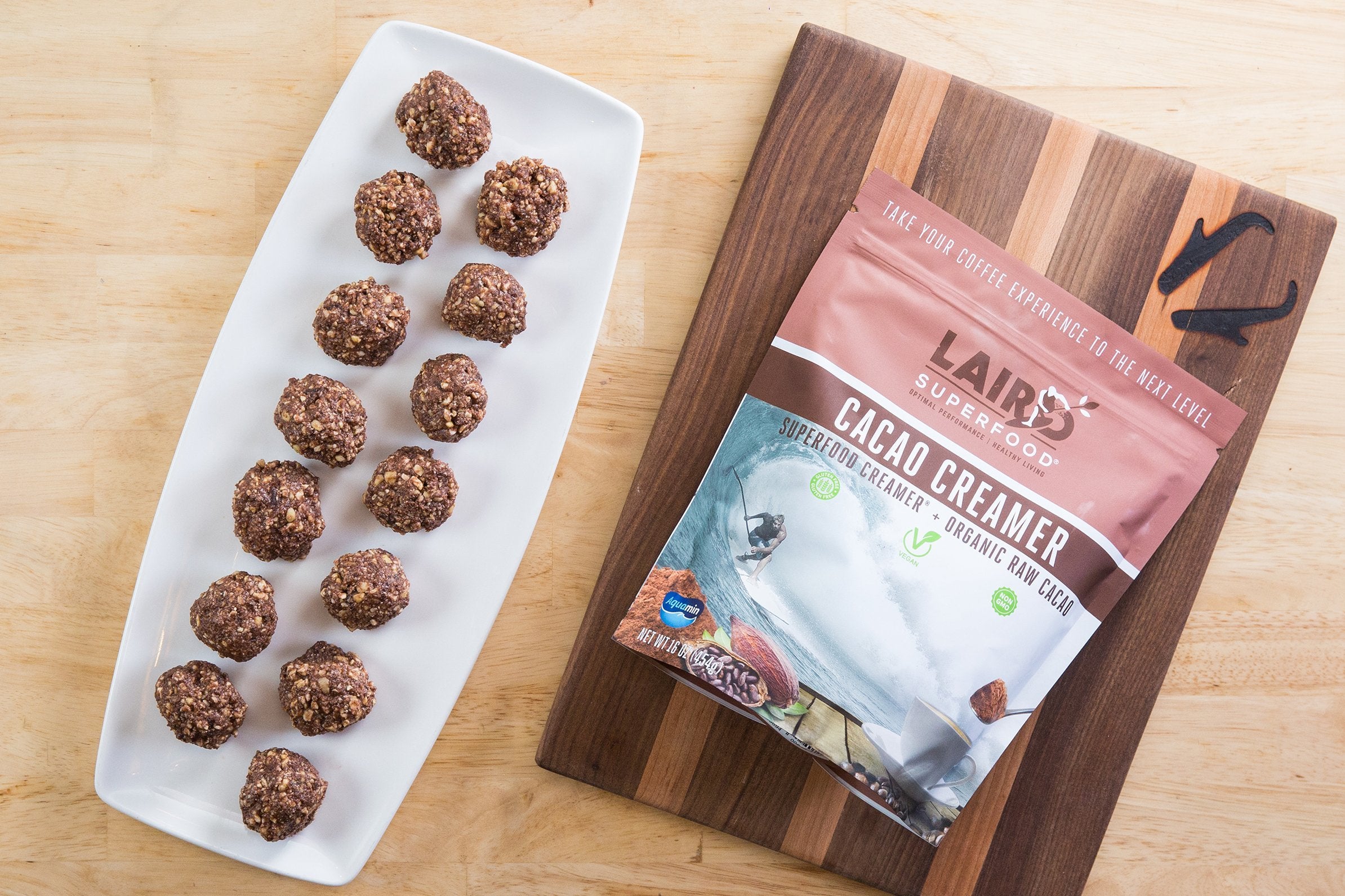 Crunchy Cacao Energy Balls | No Bake, Plant-Based, Laird Superfood