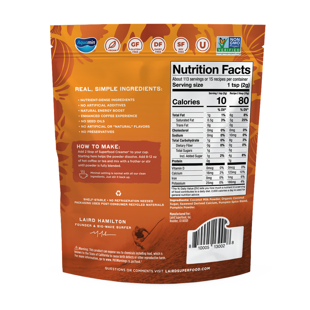 Pumpkin Spice Superfood Creamer