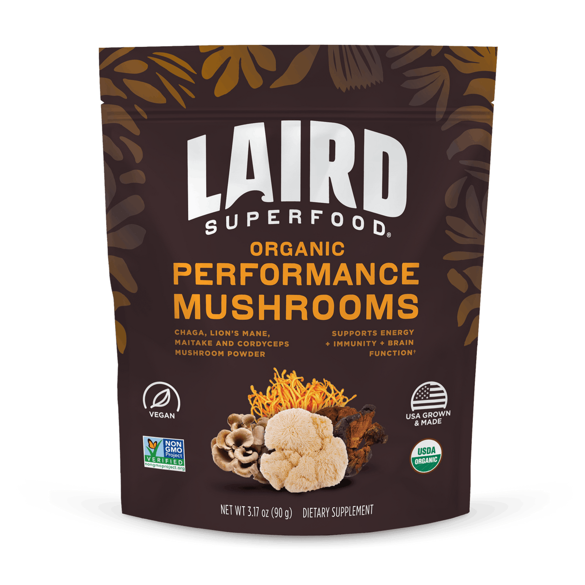 Performance Mushrooms - Front of pack