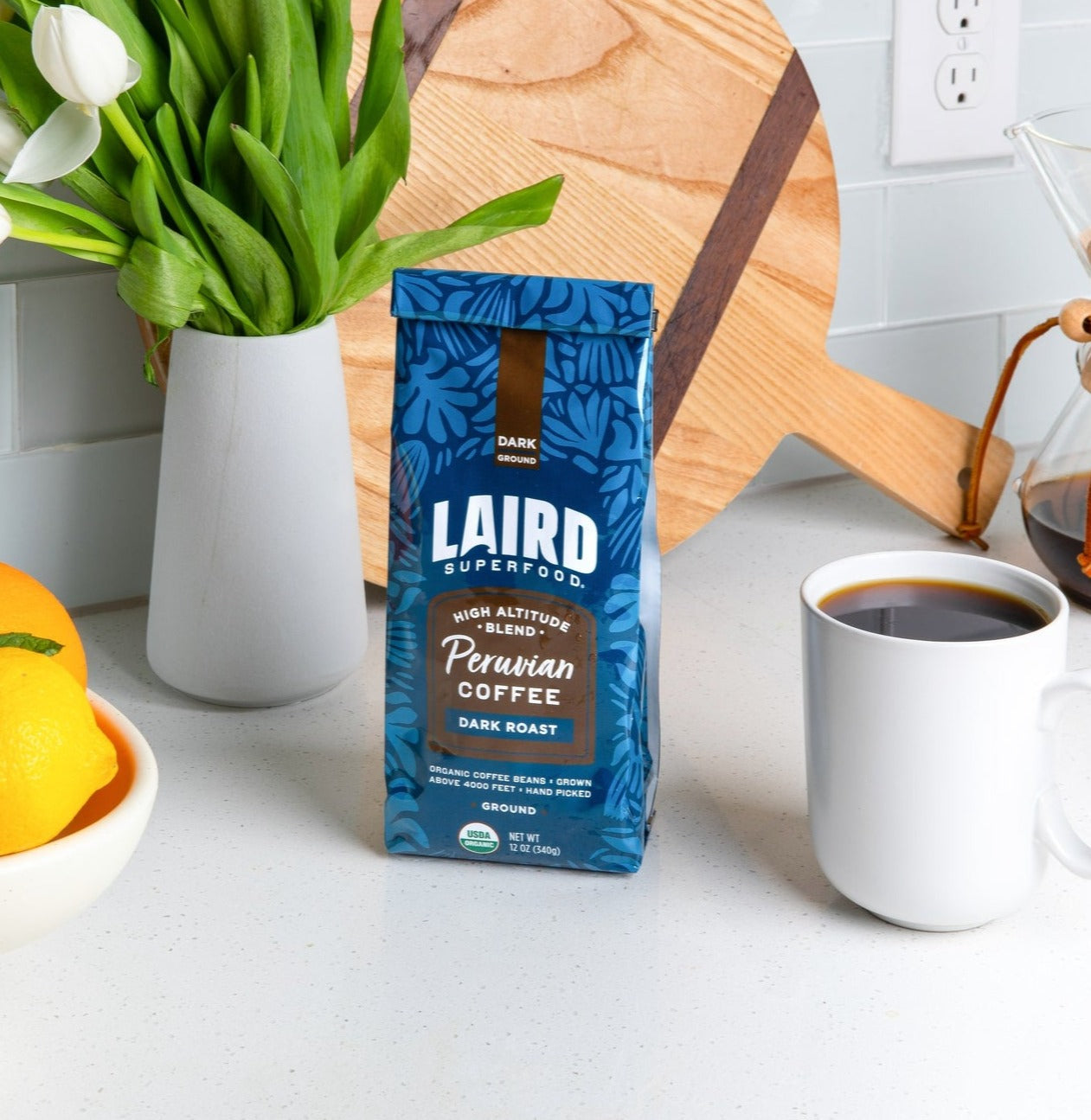 Organic Peruvian Coffee | Dark Roast Ground Cup of Joe – Laird
