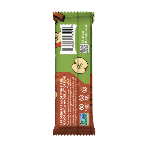 Apple Cinnawin Protein Bar back of package