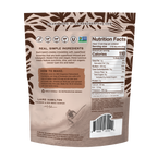 the back of Laird Superfood Chocolate Chip Brownie Mix packaging
