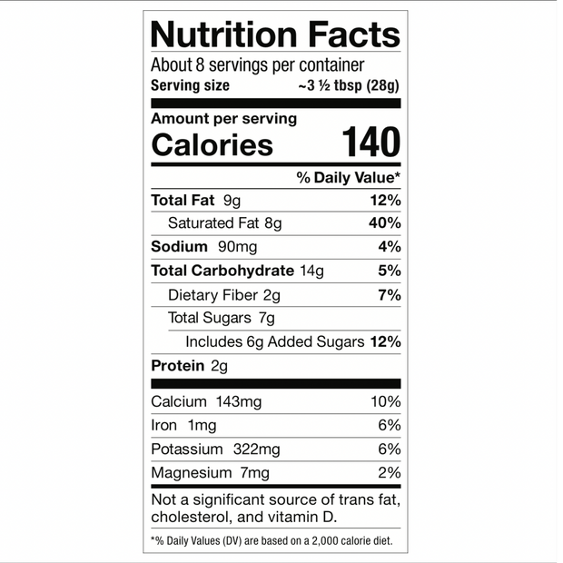 Chai Instafuel Nutrition Fact Panel