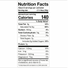 Chai Instafuel Nutrition Fact Panel