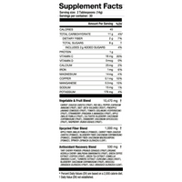 laird superfood daily reds nutrition fact panel