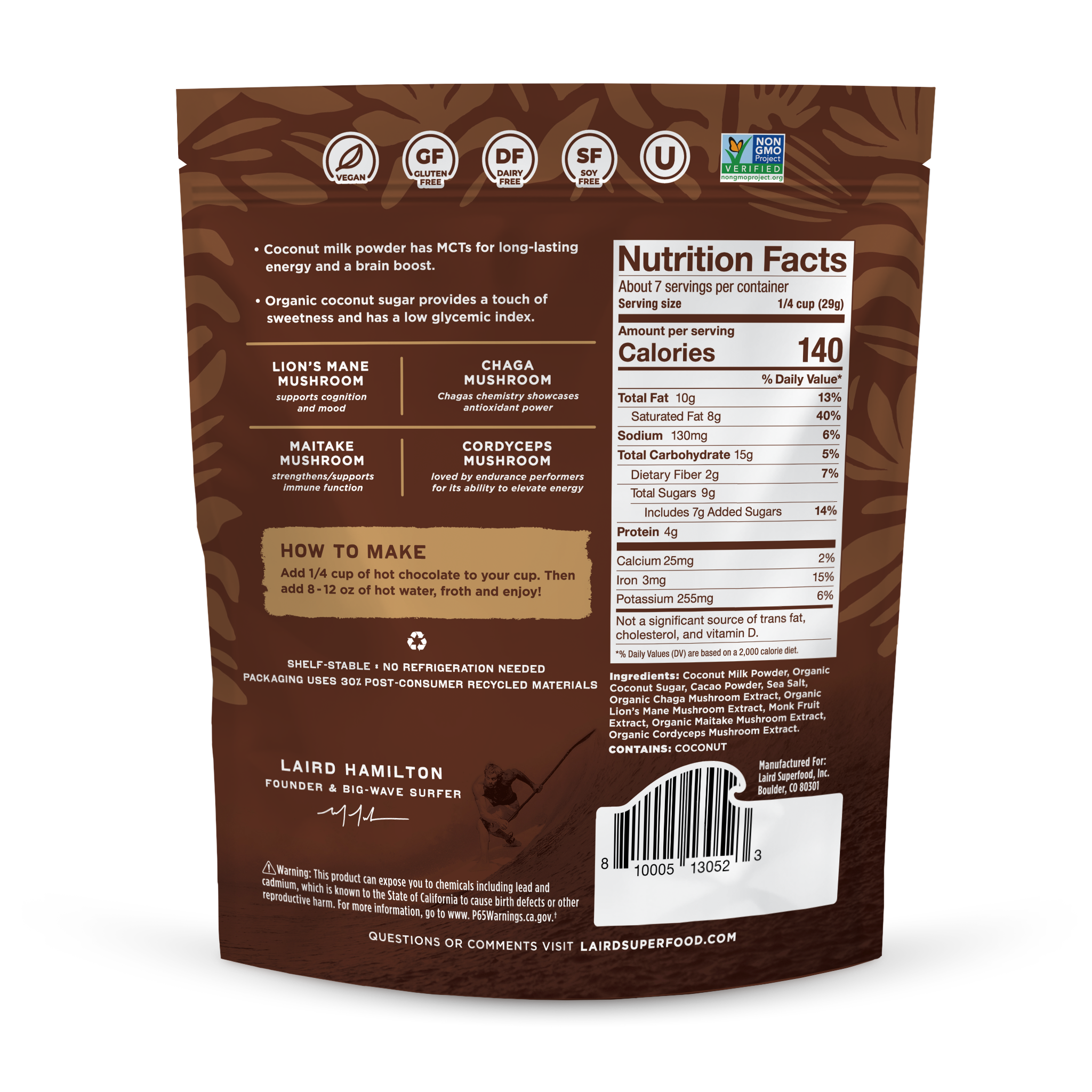 Hot Chocolate with Functional Mushrooms