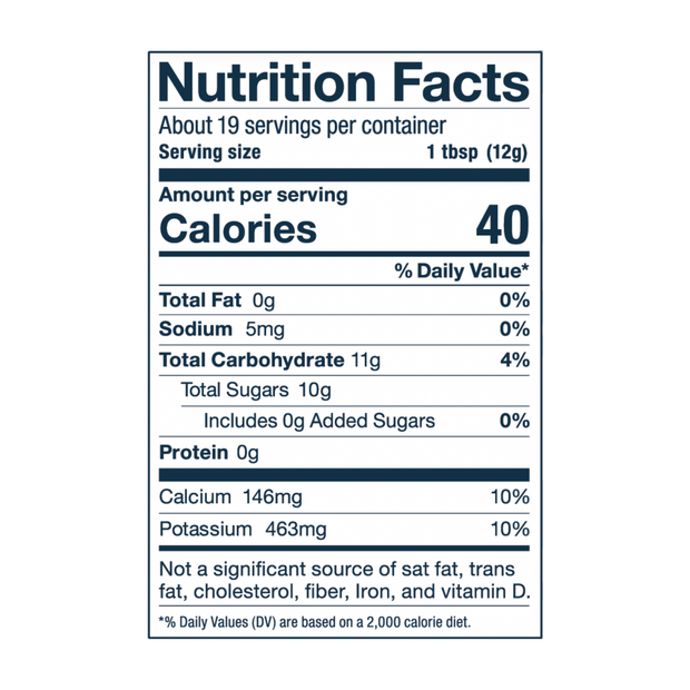 Hydrate Coconut Water Nutritional Facts Panel