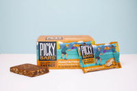 Picky Peanut Butterlicious Bar with Peanuts and Peanut Butter  box display
