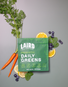 Daily Greens Sachet on fruits and vegetables. 
