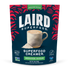 Laird Superfood Creamer package with a cup of coffee and red leaf pattern on a white background