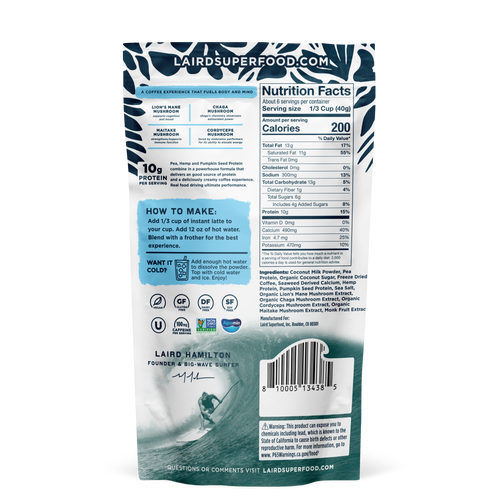 protein instant latte back